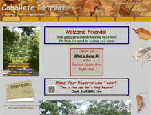 Tablet Screenshot of caballeteretreat.com